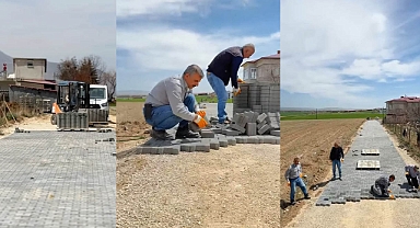 Engelli Çocuklara Pozitif Ayrımcılık: Elbistan Belediyesi Evin Önünü Parke Taşı ile Donattı