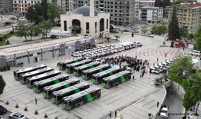 Kahramanmaraş'a Toplu Taşıma, Çevre ve Sosyal Hizmetlere Güç Takviyesi! 48 araç göreve hazır!