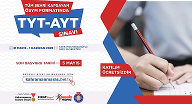 Kahramanmaraş’ta Gençlere YKS Provası!