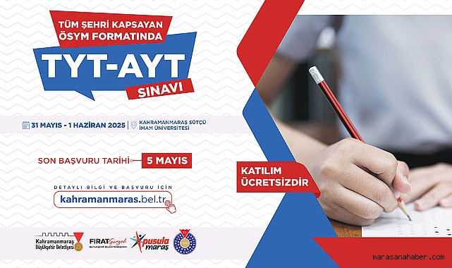 Kahramanmaraş’ta Gençlere YKS Provası!