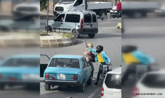 Kahramanmaraş’ta öfkeden deliye döndü, camı çerçeveyi indirdi!