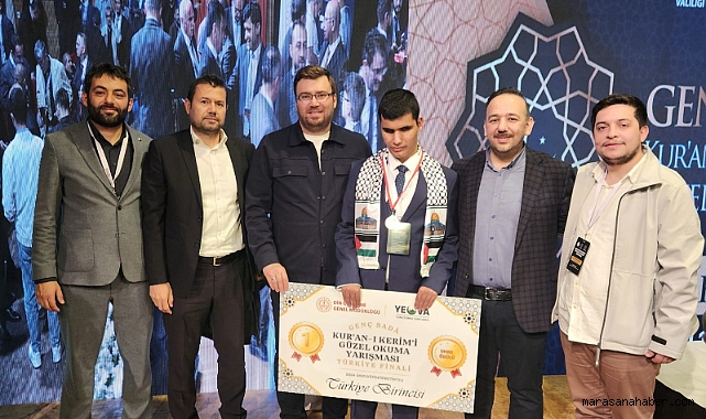 Kur’an-ı Güzel Okuma Yarışmasında Kahramanmaraşlı öğrenci birinci oldu!