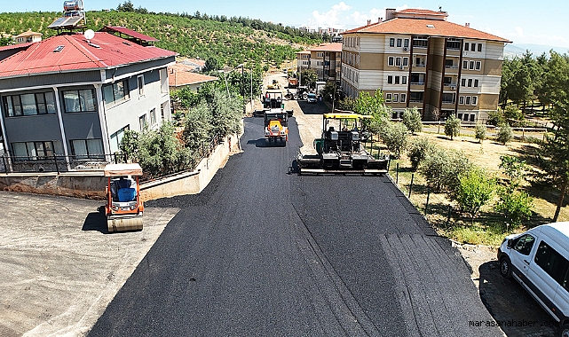 Kahramanmaraş’ta ilçenin yolu kaymak gibi oldu!