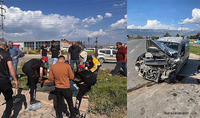 Kahramanmaraş’ta Ticari Araç ile Kamyonet Çarpıştı: 3 Yaralı