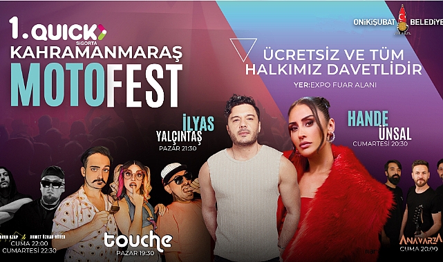 Onikişubat Belediyesi’nin Katkılarıyla Kahramanmaraş Motofest başlıyor!