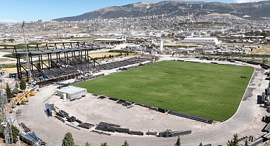 Kahramanmaraş’ın yeni futbol sahası hızla yükseliyor!