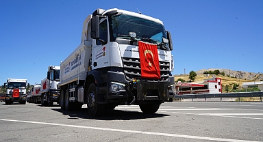 Kahramanmaraş’ta 10 yeni kamyon hizmete girdi!