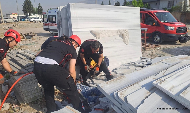 Kahramanmaraş’ta acı olay! İşçi ezilerek can verdi!
