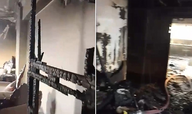 Kahramanmaraş'ta alevler 12. Katı sardı! 3 Kişi Yaralandı
