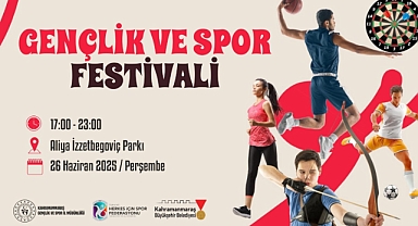 Kahramanmaraş’ta Gençlik ve Spor Festivali başlıyor!