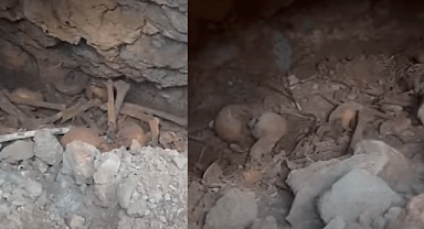 Kahramanmaraş'ta içi insan kemiği dolu Mağara bulundu!