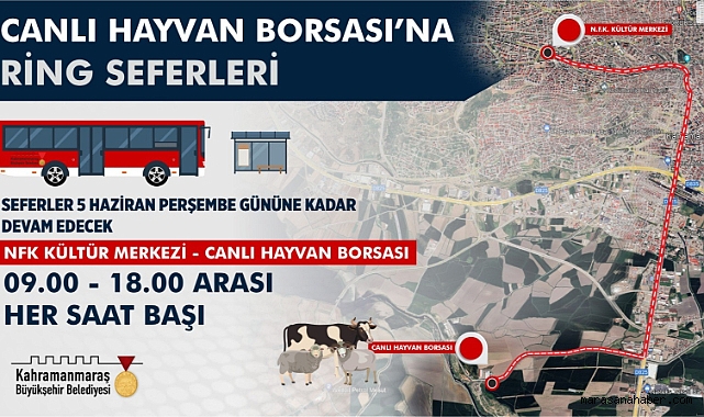 Kahramanmaraş’ta kurban pazarına seferler başladı!