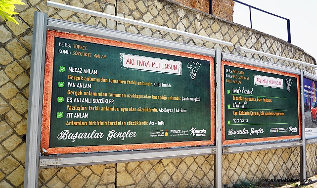 Kahramanmaraş’ta LGS öncesi öğrencilere billboard tüyoları!