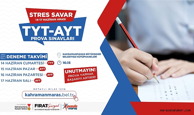 Kahramanmaraş’ta YKS Yolunda Son Prova!
