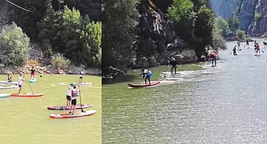 Andırın’da Kargaçayırı Göleti’nde Kano Şenliği Coşkusu