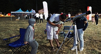 Başkonuş Yaylası’nda Gençler Gökyüzünü Keşfe Çıktı