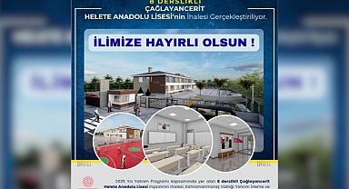 Çağlayancerit Helete Anadolu Lisesi İçin İhale Tarihi Belli Oldu