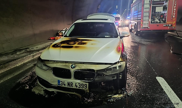 Kahramanmaraş’ta BMW yandı!