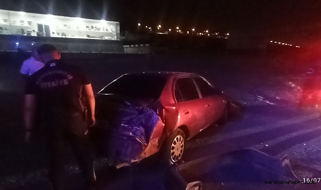 Kahramanmaraş’ta Gece Yarısı Peş Peşe Kazalar: 3 Ayrı Noktada 5 Kişi Yaralandı