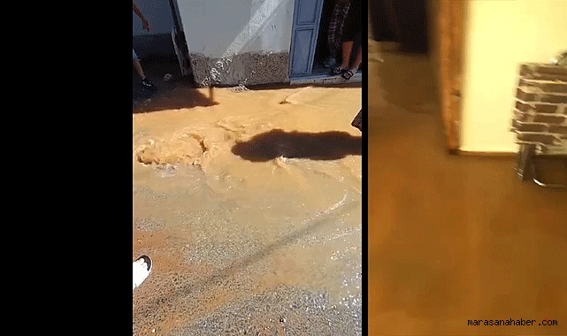 Kahramanmaraş’ta Sondaj Mahalleyi Felç Etti! Evleri Çamurlu Su Bastı!
