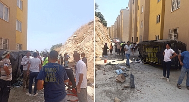 Kahramanmaraş’ta yoldan çıkan araç Apartman Bahçesine Uçtu: O Anlar Kamerada!