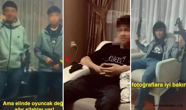 Minguzzi cinayetinden yargılanan çocuklar silahlarla poz vermişler!
