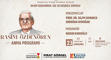 Rasim Özdenören Vefatının Yıl Dönümünde Anılacak!