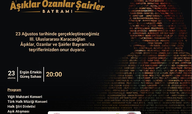 Afşinde Âşıklar, Ozanlar ve Şairler Bayramı Coşkusu!