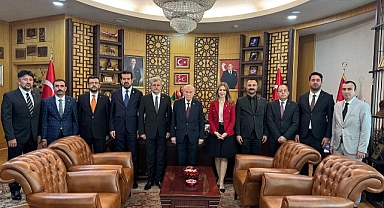 MHP Kahramanmaraş İl Başkanı ve ekibinden Bahçeliye ziyaret!