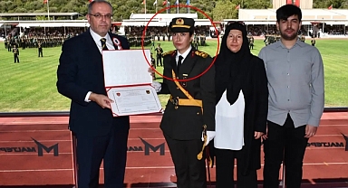 Şehit Ömer Halisdemir'in kızı Elif Nur Halisdemir teğmen oldu!