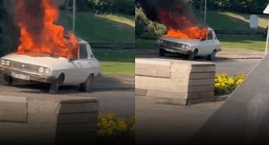 TBMM önünde Beyaz Toros yakıldı!