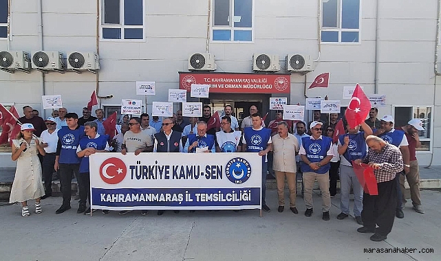 Türkiye Kamu-Sen’den Kahramanmaraş'ta İş Bırakma Eylemi!