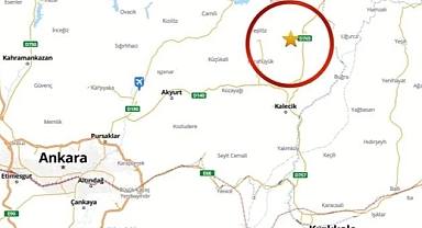 Ankara'da 4,1 büyüklüğünde deprem!