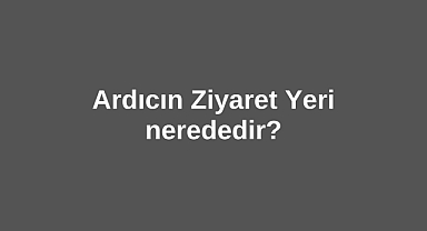 Ardıcın Ziyaret Yeri nerededir?