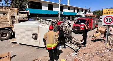 Kahramanmaraş’ta feci kaza! 1 ağır yaralı