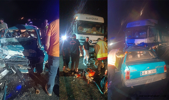 Kahramanmaraş’ta katliam gibi kaza! 3 ölü var