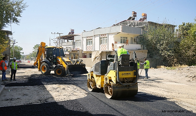 Kahramanmaraş’ta kazılan yollar asfaltlanıyor!