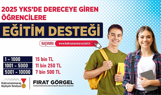 Kahramanmaraş’ta öğrencilerin YKS başarısına Büyükşehir'den destek!