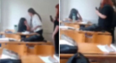 Lisede korkunç görüntü!