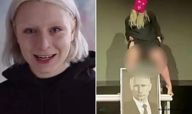 Putin portresine işeyen kadın başını yaktı!