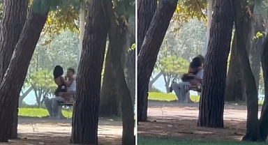 Yer İstanbul! Parkta kucak kucağa ahlaksızlık