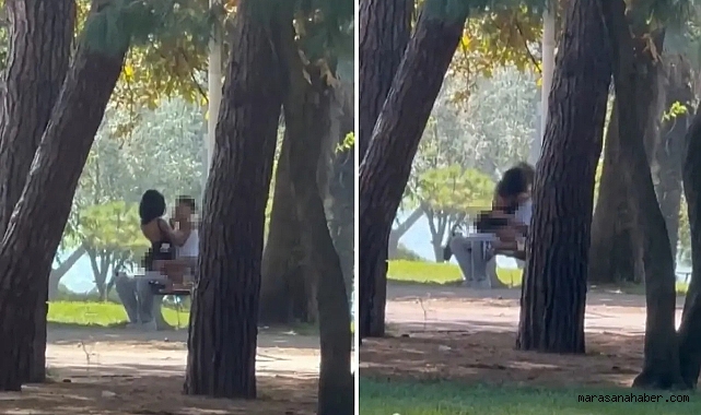 Yer İstanbul! Parkta kucak kucağa ahlaksızlık