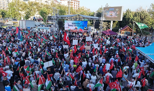 Kahramanmaraş, Filistin için sokaklara döküldü!