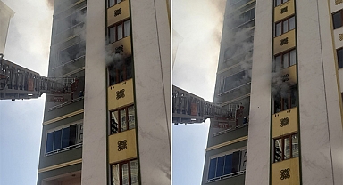 Kahramanmaraş’ta 13 Katlı Binada Yangın Paniği!