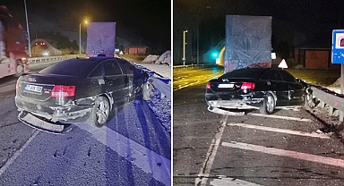 Kahramanmaraş’ta Otomobil Bariyerlere Çarptı: 2 Kişi Yaralandı
