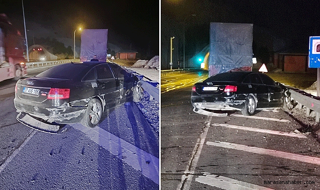 Kahramanmaraş’ta Otomobil Bariyerlere Çarptı: 2 Kişi Yaralandı