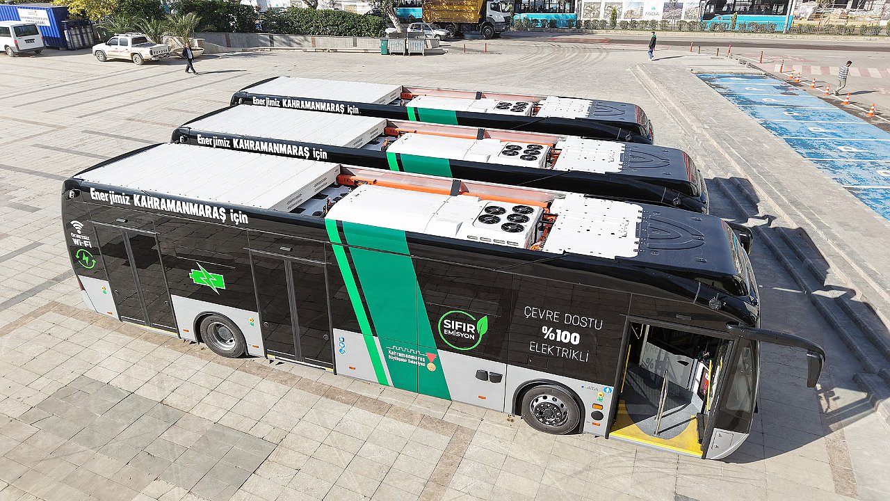 Kahramanmaraş'ta Yeşil Ulaşım Dönemi Başladı! İlk Elektrikli Otobüsler Teslim Edildi