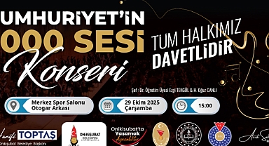Onikişubat Belediyesi’nden bin kişilik dev koro ile Cumhuriyet Bayramı kutlaması!
