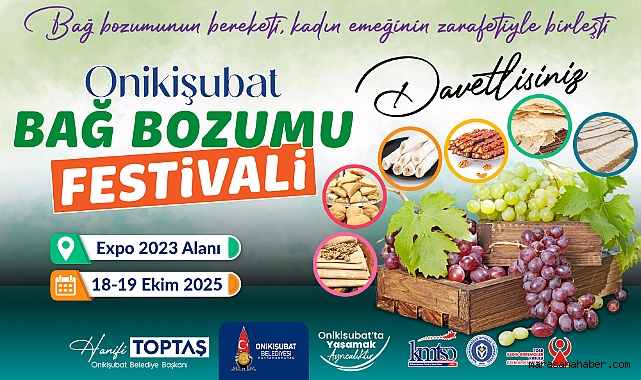 Onikişubat’ta Bağ Bozumu heyecanı başlıyor!