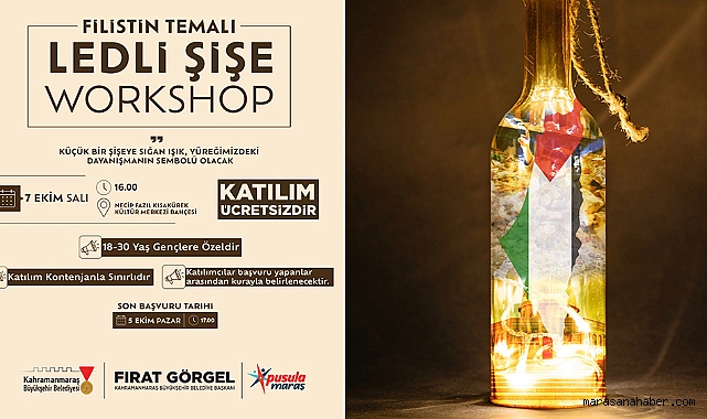 Pusula Maraş Gençliği, Filistin İçin Işık Yakıyor!